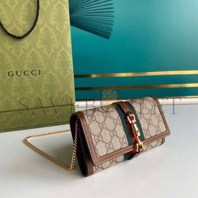 GUCCI JACKIE 1961 CHAIN WALLET 652681 (19*10*3.5cm)